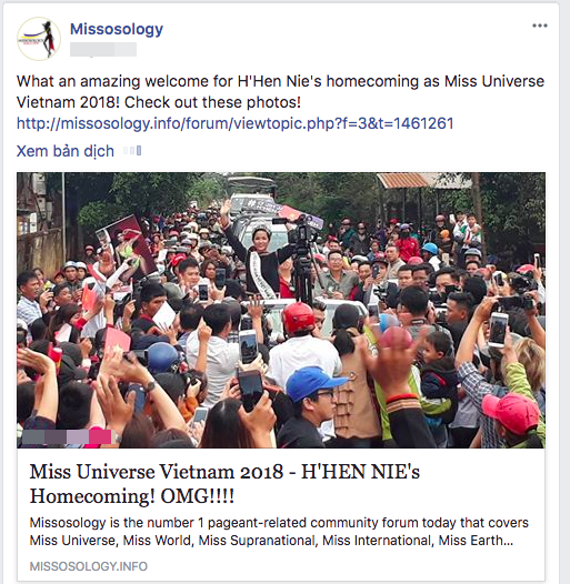 Hình ảnh HHen Niê cưỡi công nông về buôn làng quá ấn tượng trên chuyên trang sắc đẹp hàng đầu Missosology